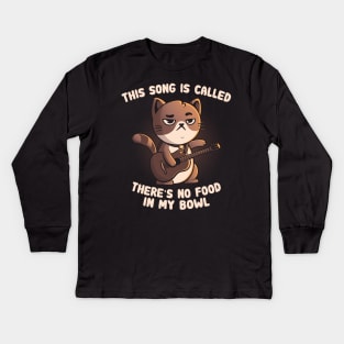 Cat Song Kids Long Sleeve T-Shirt